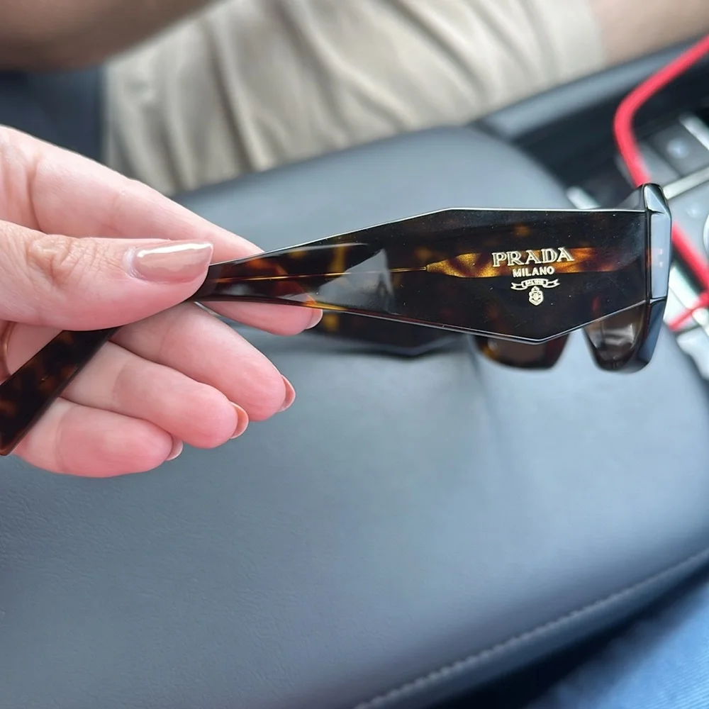 PRADA Tortious Scultoreo Narrow Sunglasses in Havana Sunglasses PR 17WS - Picture 13 of 16